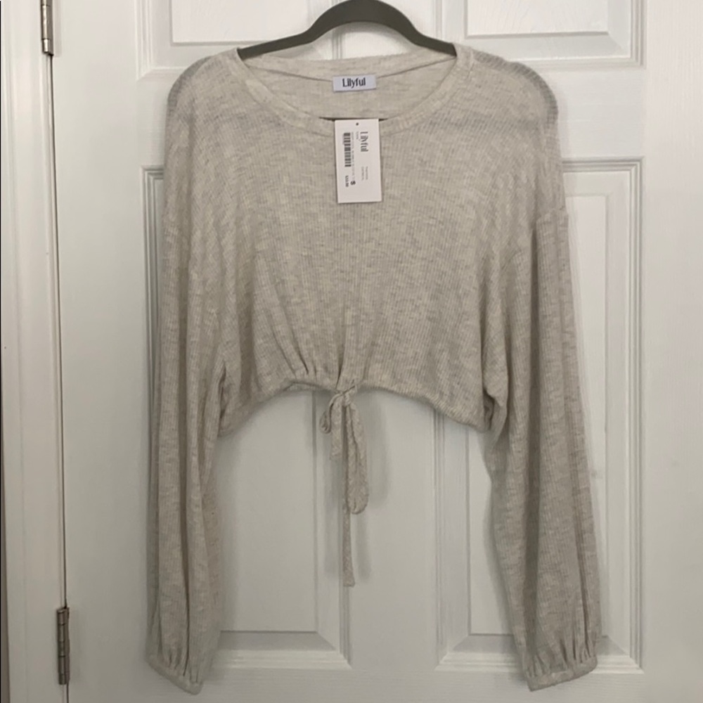 Lilyful crop drawstring top SMALL